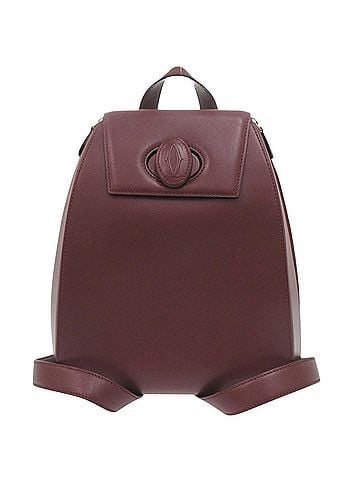 Cartier Excellent condition Cartier Must Line leather burgundy backpack/daypack 0614CARTIER (view 1)
