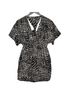 Tramp 100% Polyester Graphic Aztec Or Tribal Print Black Ivory Casual Dress Size S - photo 2