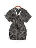 Tramp 100% Polyester Graphic Aztec Or Tribal Print Black Ivory Casual Dress Size S - photo 1