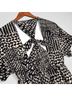 Tramp 100% Polyester Graphic Aztec Or Tribal Print Black Ivory Casual Dress Size S - photo 12