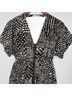 Tramp 100% Polyester Graphic Aztec Or Tribal Print Black Ivory Casual Dress Size S - photo 5