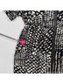 Tramp 100% Polyester Graphic Aztec Or Tribal Print Black Ivory Casual Dress Size S - photo 6