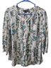 N Touch 100% Poly Floral Multi Color Blouse Size L - photo 1