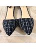 Pashion Tweed Black White Heels Size 8 - photo 6