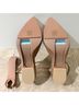 Pashion Solid Tan Heels Size 8 - photo 6