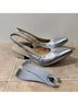 Pashion Solid Silver Heels Size 8 - photo 10