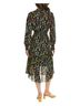 MARCHESA notte 100% Polyester Floral Black Yellow Casual Dress Size 12 - photo 2