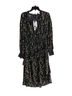 MARCHESA notte 100% Polyester Floral Black Yellow Casual Dress Size 12 - photo 4