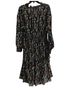 MARCHESA notte 100% Polyester Floral Black Yellow Casual Dress Size 12 - photo 5