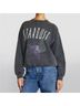 Anine Bing 100% Cotton Graphic Black Pullover Hoodie Size S - photo 3
