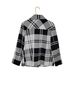 Sandro 97% Cotton 3% Elastane 100% Polyester Plaid Black White Gray Jacket Size L - photo 2