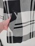 Sandro 97% Cotton 3% Elastane 100% Polyester Plaid Black White Gray Jacket Size L - photo 6