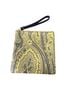 ETRO 100% Leather Paisley Black Yellow Wallet One size - photo 1