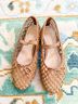 Loeffler Randall Print Tan Brown Flats Size 5 1/2 - photo 3