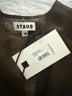 STAUD 100% Silk Brown Short Sleeve Silk Top Size 0 - photo 3