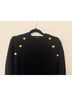 Veronica Beard 100% Merino Solid Black Pullover Sweater Size L - photo 4