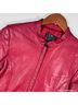 BCBGMAXAZRIA 100% Leather Red Jacket Size M - photo 3