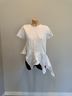 Marques'Almeida White Short Sleeve Blouse Size S - photo 3