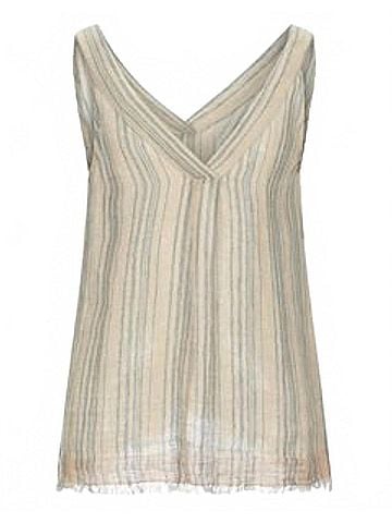 Pomandere Women's Tank Top in Beige (view 1)