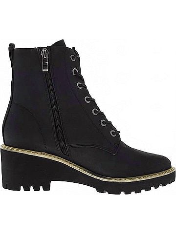 Hey Girl by Corkys Women's Ghosted Lace Up Boots in Black (view 1)