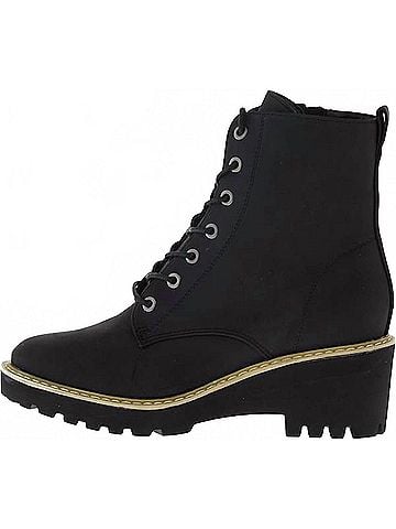 Hey Girl by Corkys Women's Ghosted Lace Up Boots in Black (view 2)