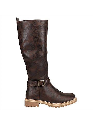 BOUTIQUE By Corkys Women's Giddy-Up Knee High Boots in Chocolate Distressed (view 1)