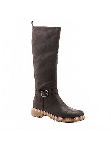 BOUTIQUE By Corkys Women's Giddy-Up Knee High Boots in Chocolate Distressed (view 2)
