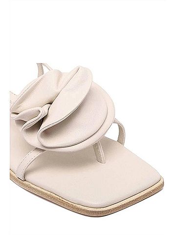 Vic Matie Women's Osso Flower Sandal in White (view 2)
