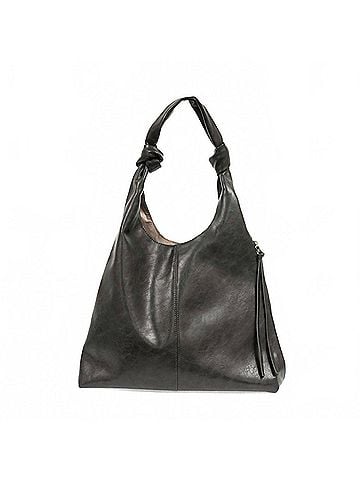 Joy Susan Women's Addie Knot Handle Hobo Bag in Brown (view 2)