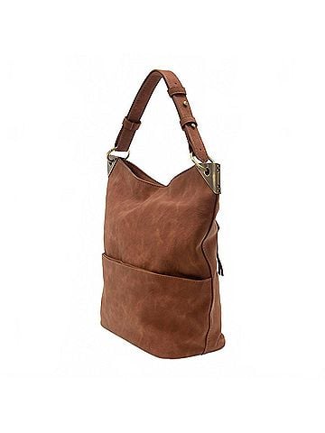 Joy Susan Women's Darcy Pocket Bucket Bag in Russet (view 2)