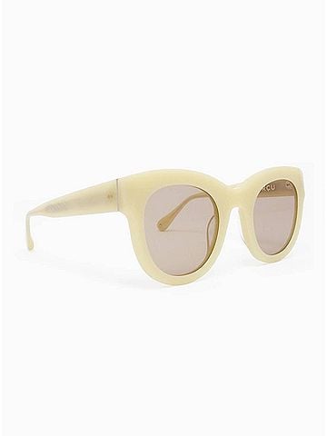 APERCU Women's Le Chat Cat-Eye Sunglasses in Ivoire (view 1)