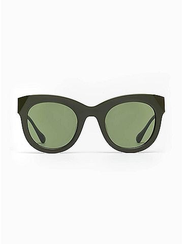 APERCU Women's Le Chat Cat-Eye Sunglasses in Foret (view 2)