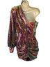 Alex Perry 100% Polyester Ombre Multi Color Cocktail Dress Size 6 - photo 2