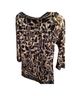 Dana Buchman Print Blue Black Gray Long Sleeve Top Size XS - photo 2