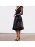 HELSI 100% Polyester Floral Black Pink Cocktail Dress Size M - photo 8
