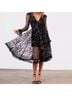 HELSI 100% Polyester Floral Black Pink Cocktail Dress Size M - photo 14