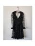 HELSI 100% Polyester Floral Black Pink Cocktail Dress Size M - photo 4
