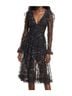 HELSI 100% Polyester Floral Black Pink Cocktail Dress Size M - photo 1