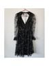 HELSI 100% Polyester Floral Black Pink Cocktail Dress Size M - photo 6