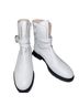 Stuart Weitzman 100% Leather White Ankle Boots Size 10 - photo 1