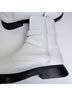 Stuart Weitzman 100% Leather White Ankle Boots Size 10 - photo 4
