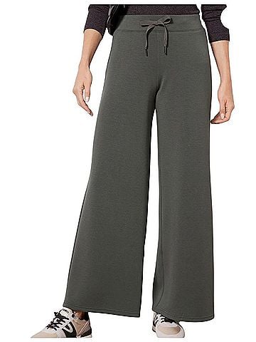 SPANX AirEssentials Wide Leg Pant in Palm Green Casual Pants (view 1)