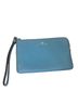 Coach 100% Leather Solid Blue Leather Clutch One size - photo 2