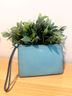 Coach 100% Leather Solid Blue Leather Clutch One size - photo 10