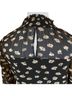 Madewell 100% Polyester Floral Black White Pink Casual Dress Size XS - photo 4