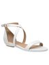 Pashion Solid White Sandals Size 7 1/2 - photo 1
