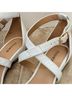 Pashion Solid White Sandals Size 7 1/2 - photo 3