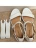 Pashion Solid White Sandals Size 7 1/2 - photo 11