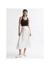 Reiss 85% Viscose 15% Linen 100% Viscose Solid White Formal Skirt Size 0 - photo 9