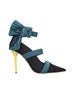 Malone Souliers Black Teal Yellow Heels Size EU 40 - photo 1